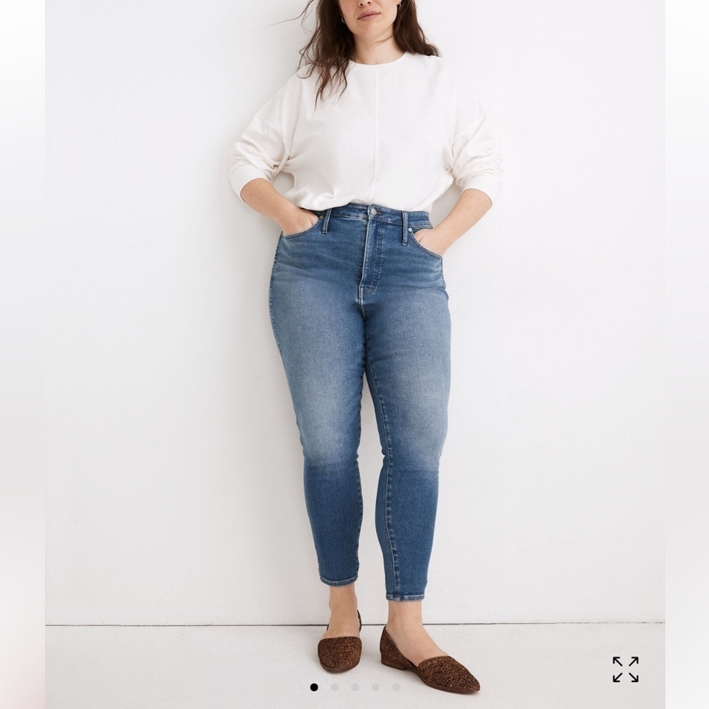 Madewell 10" High Rise Skinny Crop jeans 32